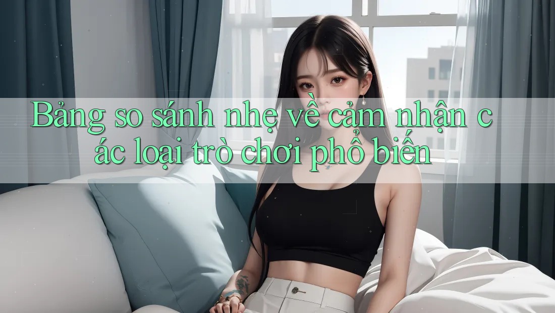 Bảng so sánh nhẹ về cảm nhận các loại trò chơi phổ biến Bảng so sánh nhẹ về cảm nhận các loại trò chơi phổ biến