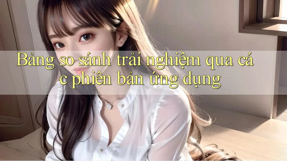 Bảng so sánh trải nghiệm qua các phiên bản ứng dụng Bảng so sánh trải nghiệm qua các phiên bản ứng dụng