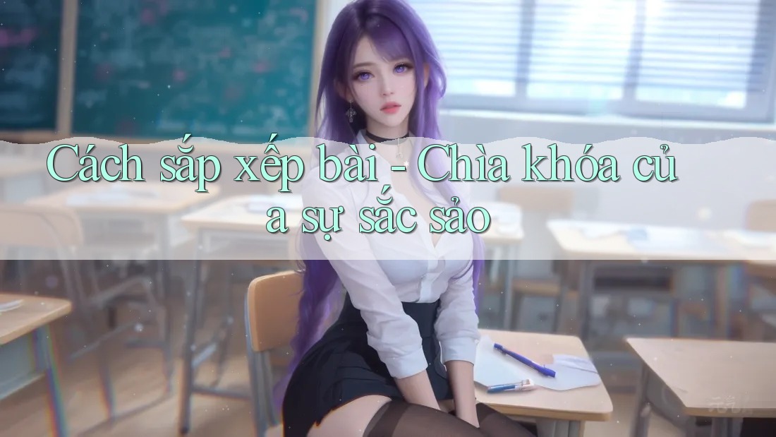 Cách sắp xếp bài - Chìa khóa của sự sắc sảo Cách sắp xếp bài - Chìa khóa của sự sắc sảo