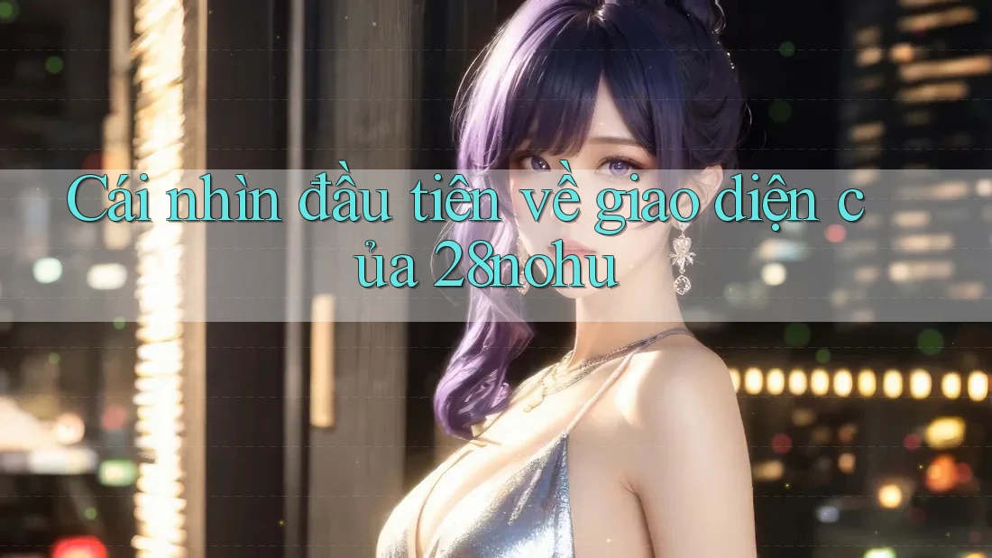Cái nhìn đầu tiên về giao diện của 28nohu Cái nhìn đầu tiên về giao diện của 28nohu