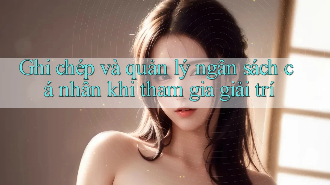 Ghi chép và quản lý ngân sách cá nhân khi tham gia giải trí Ghi chép và quản lý ngân sách cá nhân khi tham gia giải trí