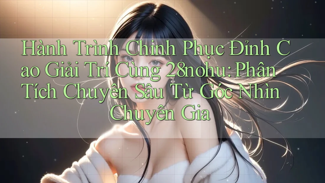 Hành Trình Chinh Phục Đỉnh Cao Giải Trí Cùng 28nohu: Phân Tích Chuyên Sâu Từ Góc Nhìn Chuyên Gia Hành Trình Chinh Phục Đỉnh Cao Giải Trí Cùng 28nohu: Phân Tích Chuyên Sâu Từ Góc Nhìn Chuyên Gia