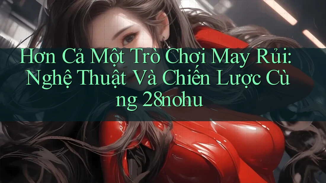 Hơn Cả Một Trò Chơi May Rủi: Nghệ Thuật Và Chiến Lược Cùng 28nohu Hơn Cả Một Trò Chơi May Rủi: Nghệ Thuật Và Chiến Lược Cùng 28nohu