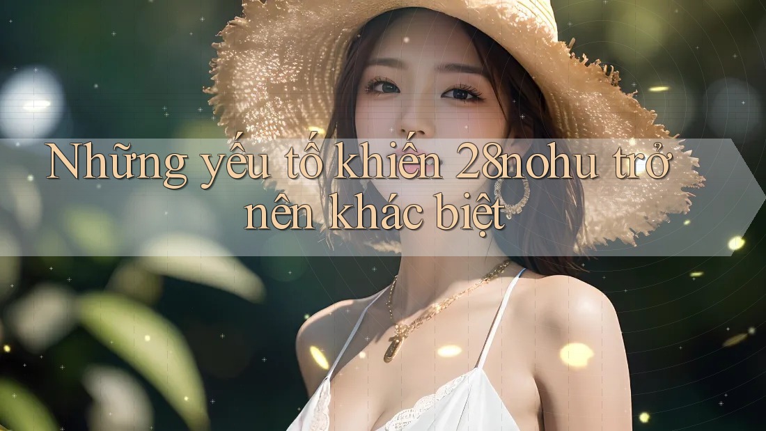 Những yếu tố khiến 28nohu trở nên khác biệt Những yếu tố khiến 28nohu trở nên khác biệt