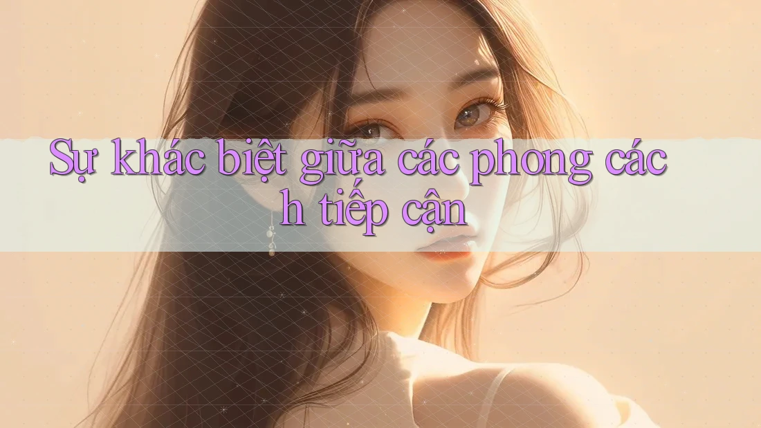 Sự khác biệt giữa các phong cách tiếp cận Sự khác biệt giữa các phong cách tiếp cận
