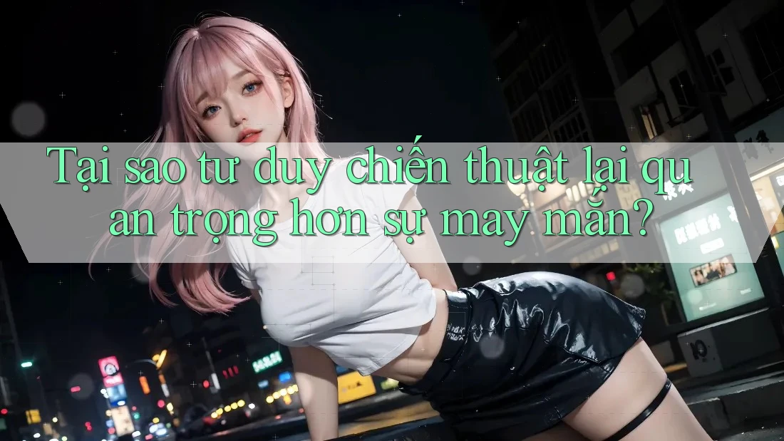 Tại sao tư duy chiến thuật lại quan trọng hơn sự may mắn? Tại sao tư duy chiến thuật lại quan trọng hơn sự may mắn?